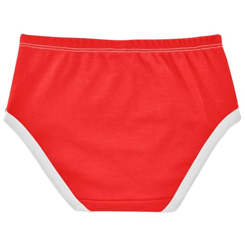 Joisal Red Little Girl Panties Toddler Girls Underwear Cotton Fun Print Undies Kids Briefs 2t2