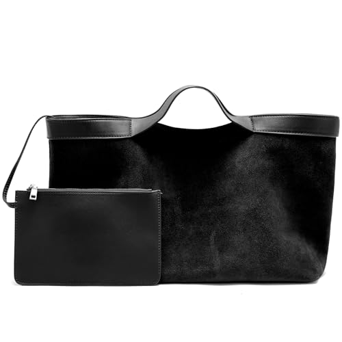 Bolso Tote de cuero genuino para mujer