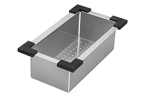 Comparison: Best Ruvati Sink Colander 4 Ruvati Workstation Sink Colander 17 inch Stainless Steel with Plastic Corners - RVA1327