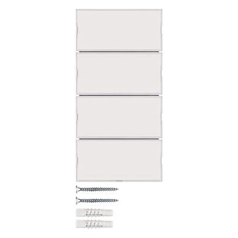 Teclado KNX 4 fases, series berker S.1/ B.3/ B.7 de hager, blanco/blanco polar