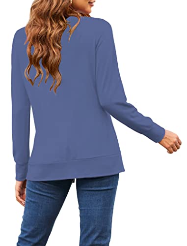 Hount Cardigans For Women Loose Casual Long Sleeve Open Front Breathable Cardigans Blue Xl thumb #4