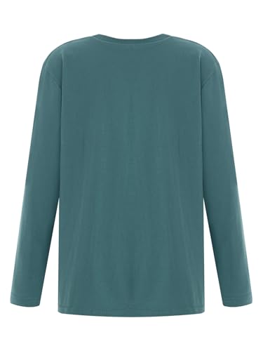 JEATHA Unisex Kids Long Sleeve Soft Undershirts Underwear Boys Girls Round Neck Cotton Basic Tees Tops2