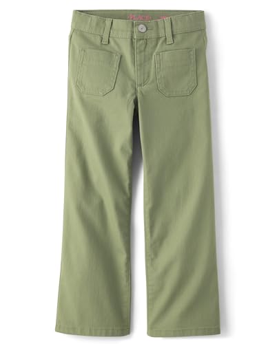 Image of The Children's Place Girls' Patch Pocket Wide Leg Pants