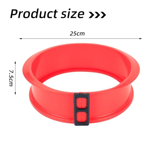 Silicone Springform Cake Tin, Round, 25 cm, Cake Baking Mould - Image 2
