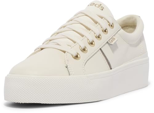 Keds Women's Jump Kick Duo Lace Up Leather Sneakers