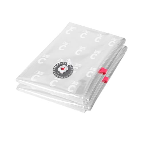 Compactor ASPISPACE - Lot de 2 Sacs de Compression à Vide Taille L, 80x100cm, Transparent