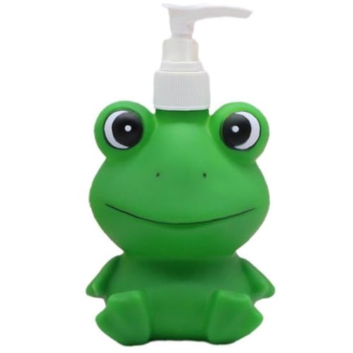 Toivexa 漫画 カエル ローション ディスペンサー 詰め替え 液体ボトル 動物 シャンプーボトル シャンプー容器 バスルーム アクセサリー ホテル用