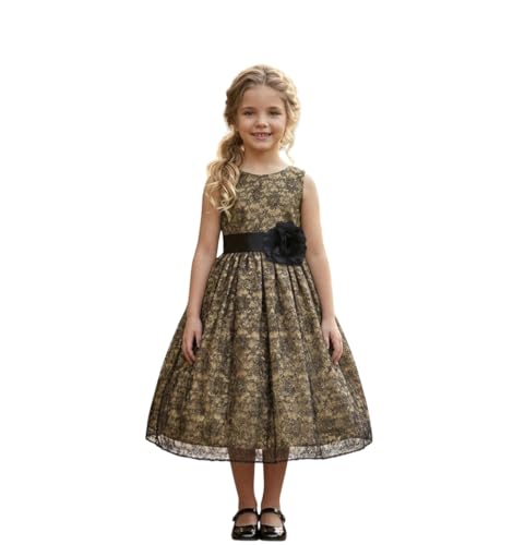 Image of Baby Girl's Poly Satin Flower Net Summer Knee Length Frock Kids Wear Birthday Dress
