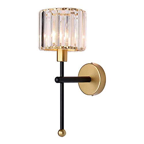 MZStech E14 Moderne Minimaliste Style Applique Murale Lampes Éclairage, Applique En Cristal Transparent, Appliques Murales De Couloir, Appliques Murales De...