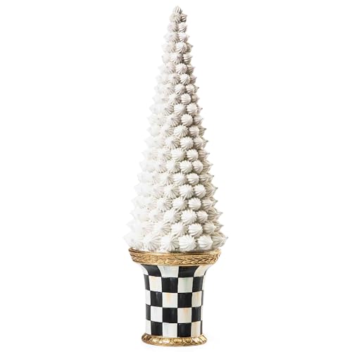 MACKENZIE CHILDS Farmhouse Icing Tabletop Christmas Tree White Christmas Tree Tabletop Decor Large