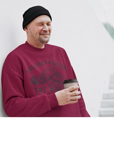 Christian Sweatshirt Bible Verse John 3 16 Shirt Eternal Life God So Loved Crewneck Man Women4