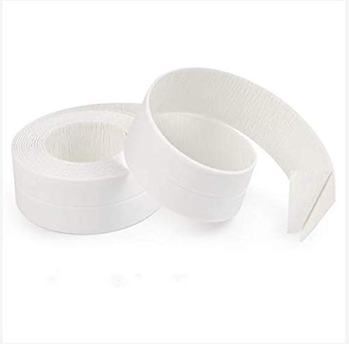 Preisvergleich Produktbild Selbstklebendes Dichtungsband Dusche und Küche Dichtungsstreifen Klebeband, Wasserdicht&Schimmelfest Dichtband Fugendichtungsband für Badezimmer Toilette und Wandversiegelung,3,8 cm x 3,3m (Weiß)