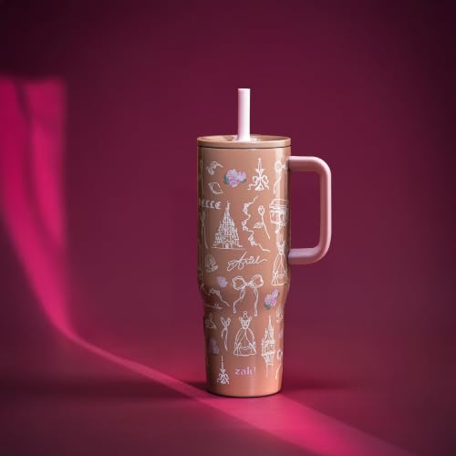 Image of Zak Designs Disney Princess 30 oz Spill-Proof Insulated Travel Tumbler