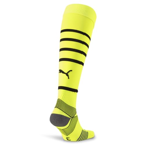 PUMA Mens Team Bvb Hooped Socks Replica Athletic Casual - Yellow2