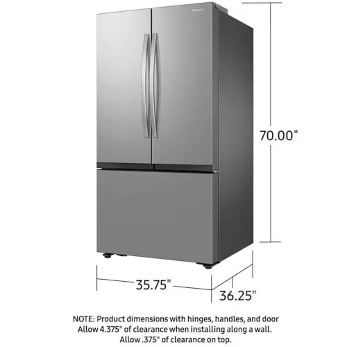 SAMSUNG RF32CG5100SR 32 Cu. Ft. Stainless Steel 3-Door French Door Smart Refrigerator on Fridge.com