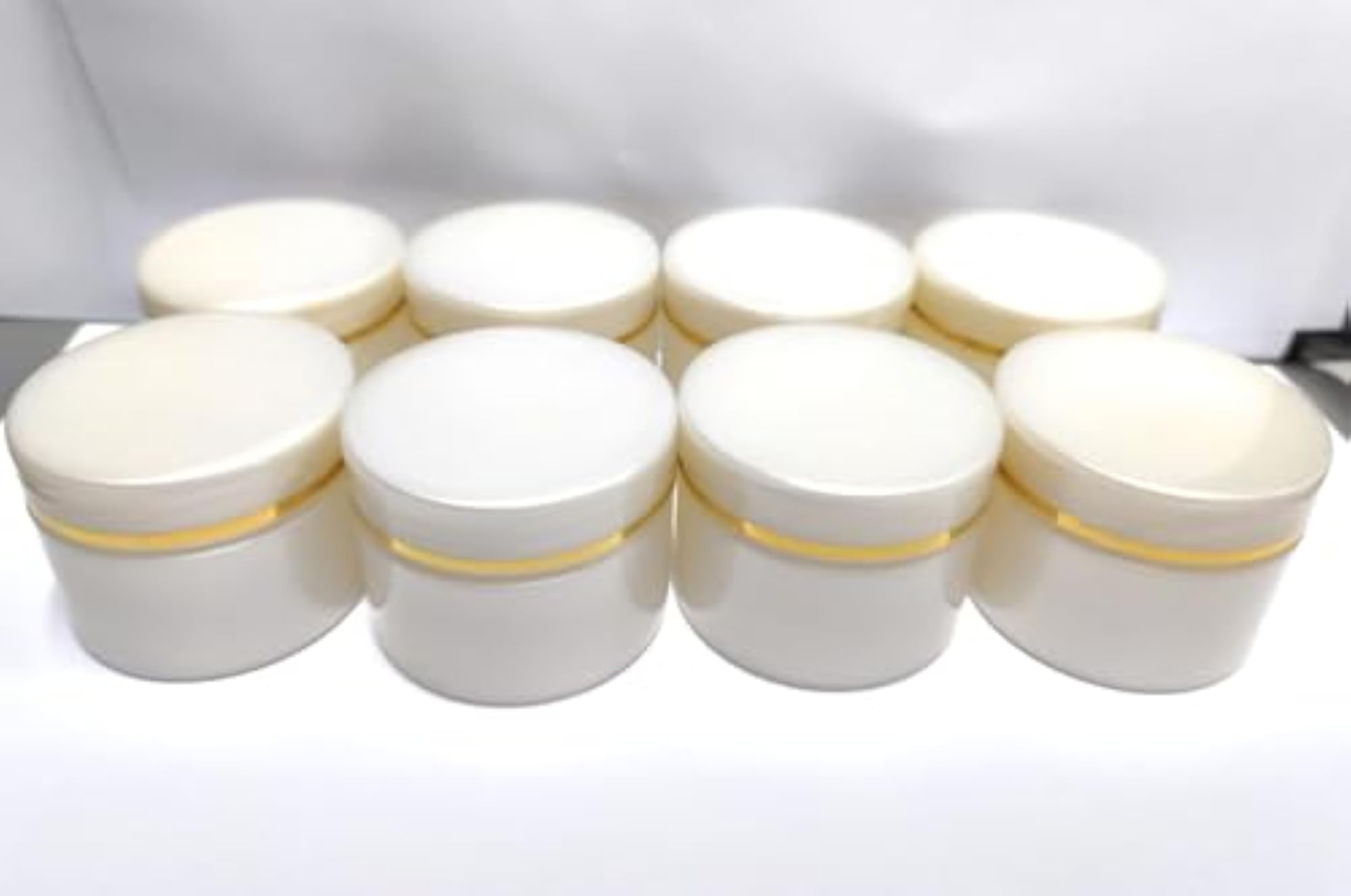 Pack of 12 Empty Container Jars, 30 ML Plastic Pearl Color