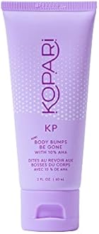 Kopari KP Body Bumps Be Gone Exfoliating Body Scrub with 10% AHA, to Smooth Skin, Reduce Bumps, Decongest Pores, Clarifying, Gently Exfoliate & Wash | 2 oz
