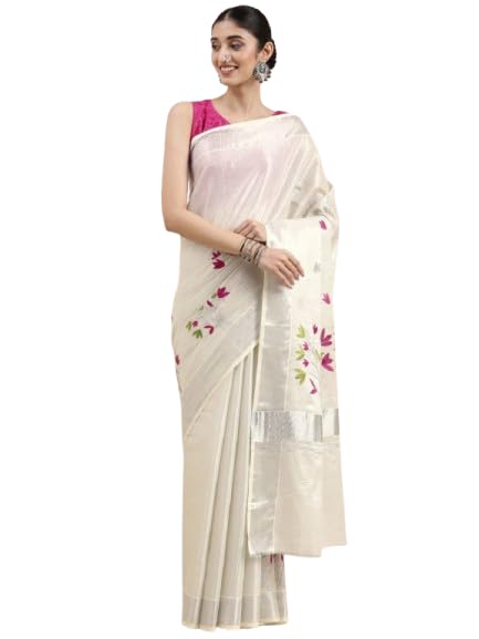 Kerala Kasavu Saree for Women, Onam Wedding Saree, Kerala Sarees for Women