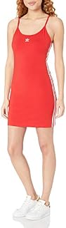 adidas Originals Women's Tank Dress, lush red/White, S