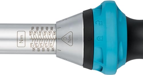 Image of Hazet torque wrench 5145-3CT I Output: square 0.79 in (3 /4 inch), tolerance: 3%, 32 teeth (operating angle 11.25 degrees) I User-friendly reversible ratchet for car and bicycle I 20.43 in