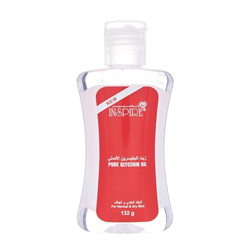 INSPIRE WOMEN Pure Glycerin Oil by 132g 100% Hydrating Moisturizer For Smooth Skin Suitable For Daily Use on Normal & Dry Skin