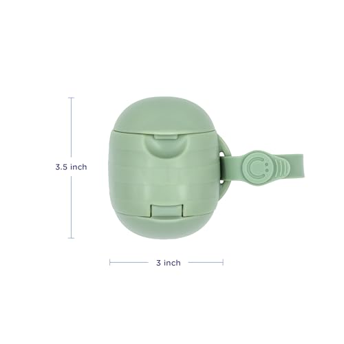 Ubbi On-the-Go Dual Pacifier Holder, Keep’s Baby’s Binkies Clean and Accessible, Portable for Travel, Diaper Bag Accessory Must Have for Newborns, Sage Green