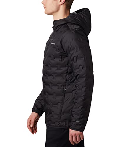 Image of Columbia Men Omni-Heat Reflective Delta Ridge Hooded Hiking and Trekking Down Jacket