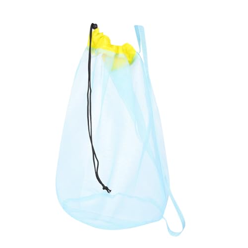Bolsa de playa de malla azul portátil Alipis para limpiar la arena de los juguetes 2