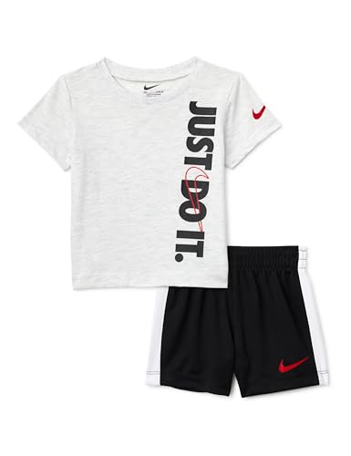 Image of Nike Boys' Just Do It T-Shirt and Mesh Shorts 2-Piece Outfit Set