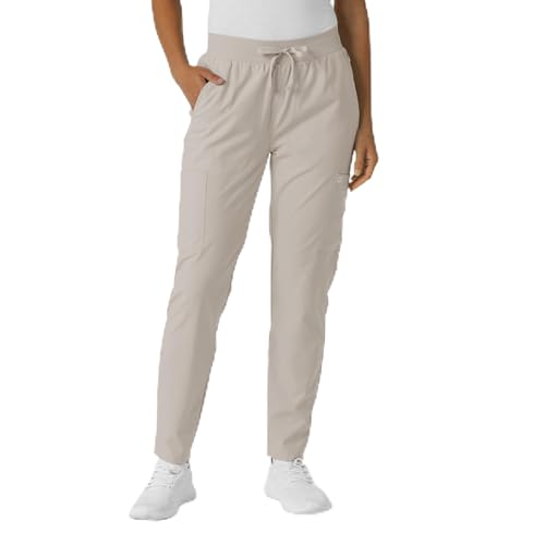 Image of Wink W123 Women's Flex-n-Reach Track Scrub Pant, Black, Large Petite