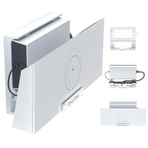 Starlink Gen 3 Router Mount, 2 in 1 Starlink V3 Router Wall Mount/Desk Mount with Starlink Power Supply Mounting Kit Accessories Space Saving Starlink Gen3 Standard Router Bracket Holder