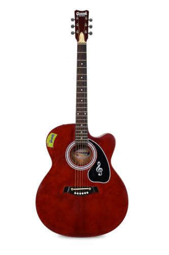 Image of Ketostics Givson Venus Special Guitar Combo Acoustic Guitar With Cover /Bag, Rhythm String Set, Strap and 5 Plectrums (BROWN)