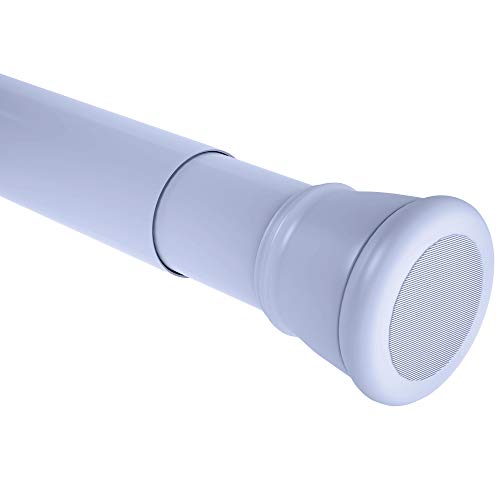 Image of Story@Home Set of 2 Pcs 100 CM-160 CM Simple Lightweight Rustproof Metal Adjustable -Length Shower Curtain Tension Rod -, Light Urple