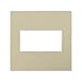 adorne Ashen Tan 2-Gang Snap-On Wall Plate