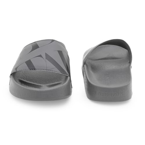 Image of Red Tape Beige Casual Pool Sliders for Men | Everyday Comfort