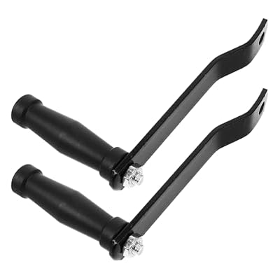 2pcs Boat Trailer Winch Handle Replacement - Manual Crank with Ergonomic Grip Heavy Duty Hand Winch for Marine and Car Trailers