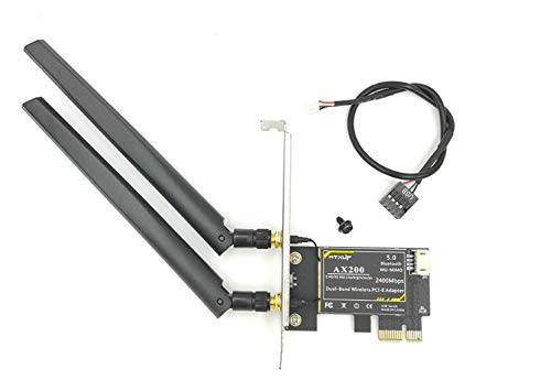 Rede Pcie Wifi C/Bluetooth 5 Intel Ax200 Dual Band 2400mbps