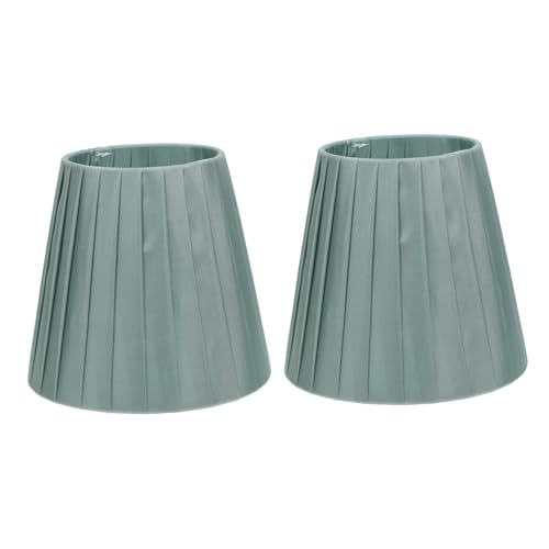 SUNCN 2個 ファッションランプシェード おしゃれな布製カバー 室内用ライトカバー 透光性良好 デスク 壁 吊り下げ灯対応 交換用