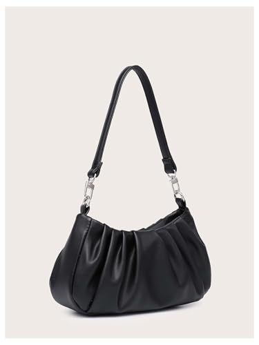 Milumia Women's Shoulder Bag Retro Ruched Top Handle Clutch Handbags2