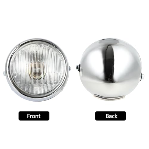 Phare de moto pour conduite nocturne securisee et eclairage rond