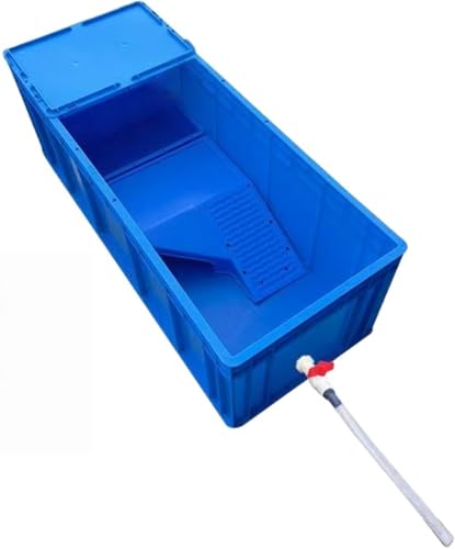 Haruze 亀水槽 カメ飼育セット ?缸 大きい飼育ケース 多機能水槽 サテライト水槽 爬虫類繁殖ボックス 爬虫類ケース 両生類用ボックス ペットケージ プラスチック 大型 丈夫 排水付き 下部排水 階段 日向ぼっこ台 休憩 脱走防止 観察 初心者向け