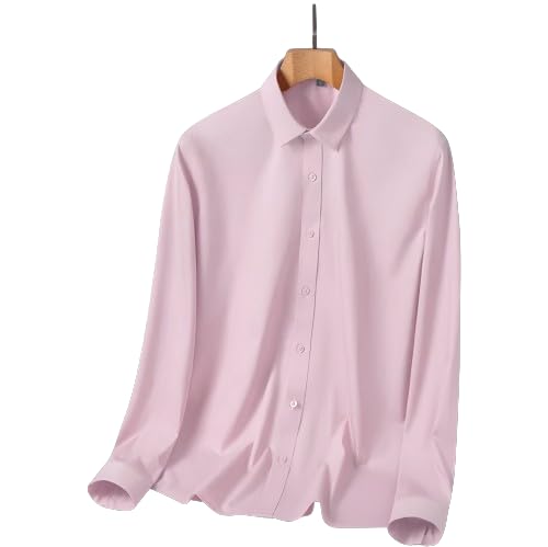Image of Men's Satin Solid Full Sleeves Regular Fit Shirt