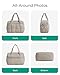 BAGSMART Gym Bag for Women, Personal Item Bag Puffer Duffle Bag, Weekender Overnight Bag Carry On Tote Bag for Travel, Camel
