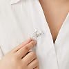 Personalized Custom Name Brooch Pin Customized Collar Jewelry Steamer needle 3 Colors Brooches for Women #2
