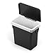 simplehuman 10 Liter / 2.6 Gallon In-Cabinet Trash Can Heavy-Duty Steel Frame, Black