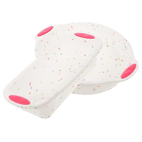 MUCKLILY 1 Set Silicone Cake Non Stick Baking Pan for Home Use Toast Cooking Candy and Colors Easy to Clean and Release for Bread and Desserts