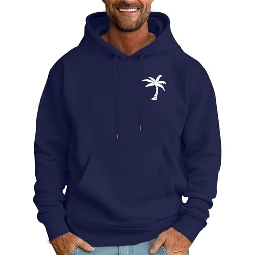Generisch Sudaderas y sudaderas de moda para hombre con estampado de coco, sudadera de forro polar para otoño, ropa de calle, manga larga, sudadera con capucha, sudadera con capucha, jersey ajustado