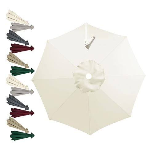 Sombrilla voladiza de 8 brazos tela de repuesto 3,5x3,0m impermeable para jardín exterior