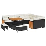 vidaXL Sofá Rinconera Grande con Cojines | Resistente al Sol,