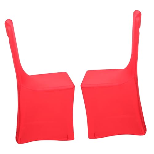 ULDIGI 2pcs Stretch Chair Covers for Weddings Parties Events Elastic Seat for Chairs Easy to Clean